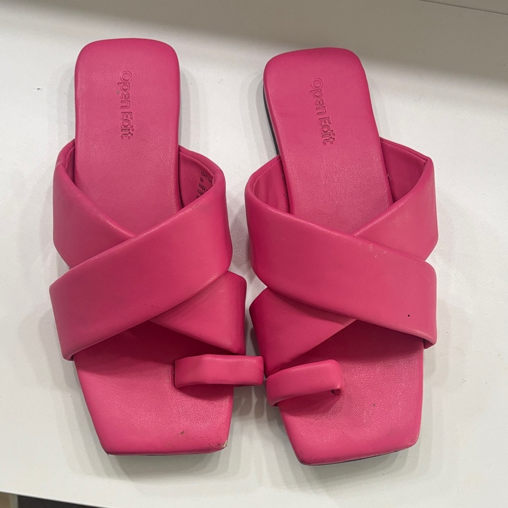 Open Edit Women's Pink Sandals